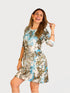 Beyond Travel 3/4 Sleeves Knee length Midi Dress - D2077
